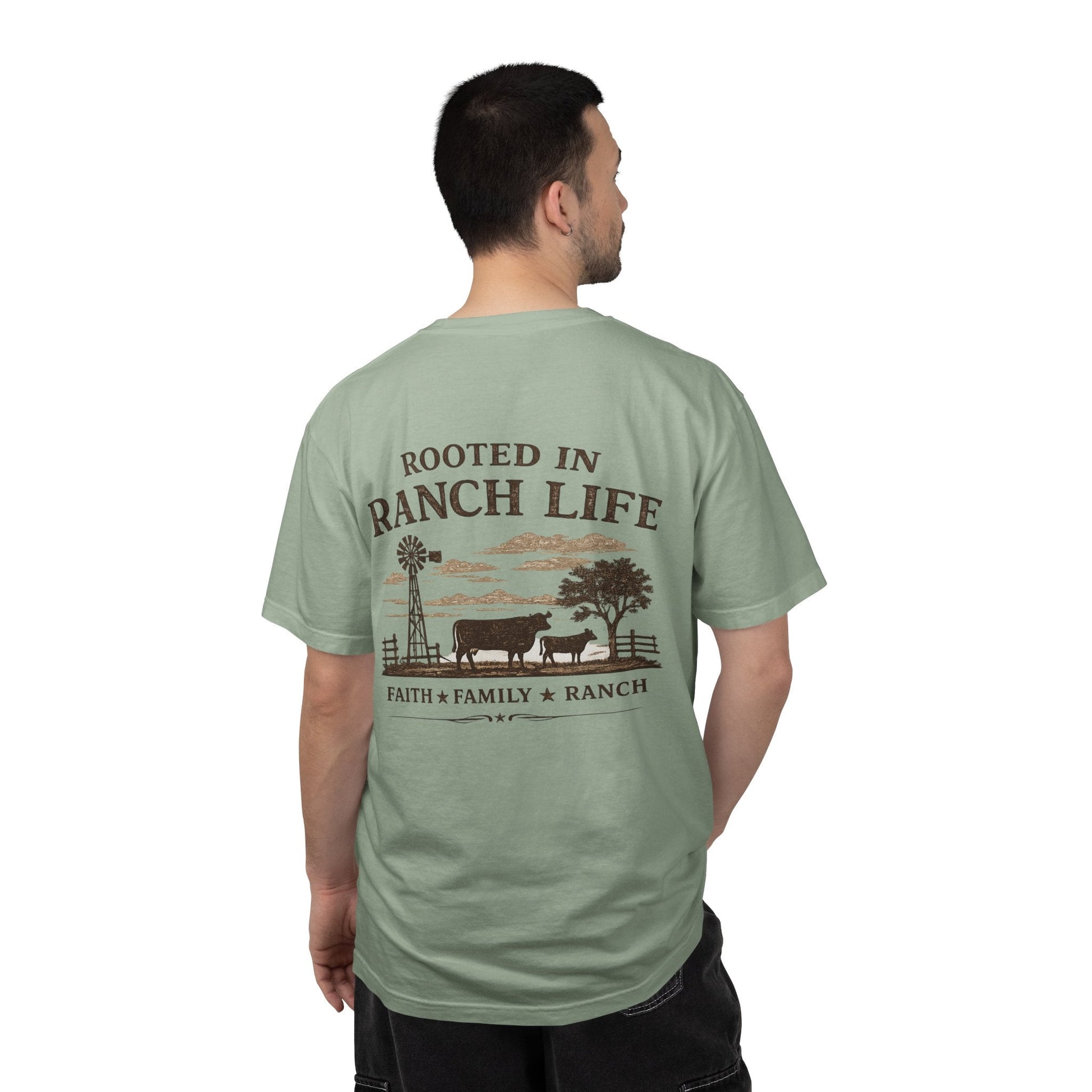 Rooted In Ranch Life Front/Back T-Shirt - Just Us Flynn’s