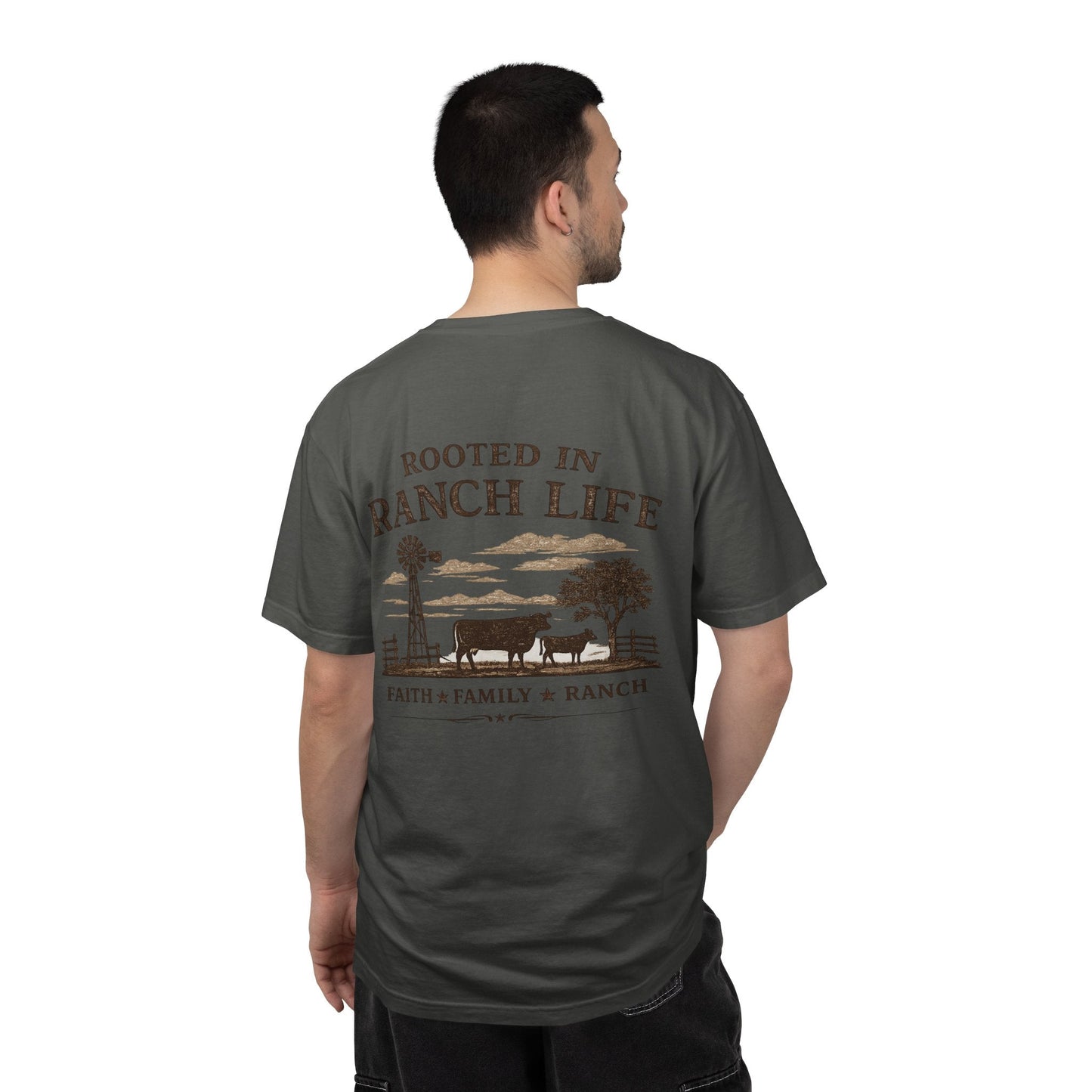 Rooted In Ranch Life Front/Back T-Shirt - Just Us Flynn’s