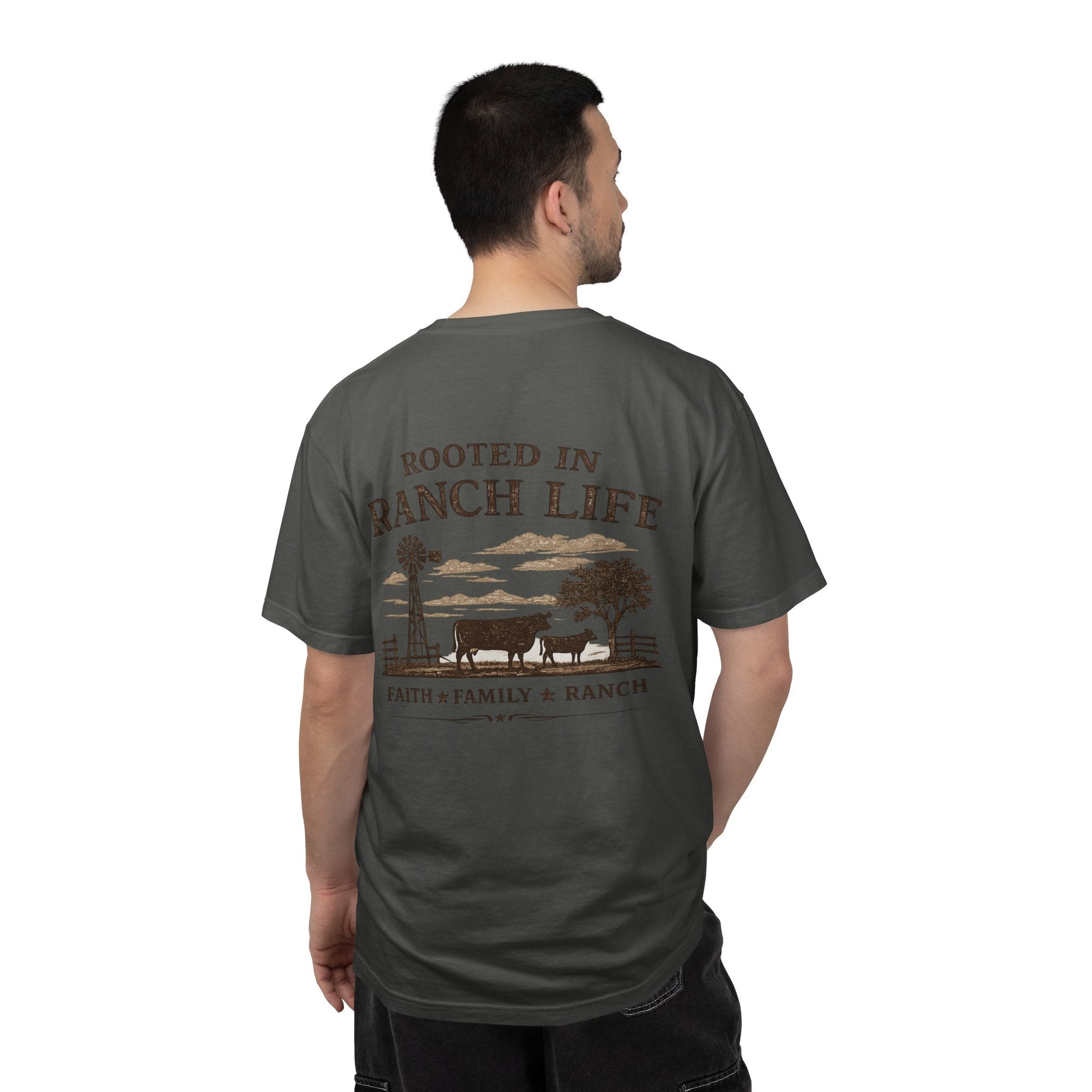 Rooted In Ranch Life Front/Back T-Shirt - Just Us Flynn’s