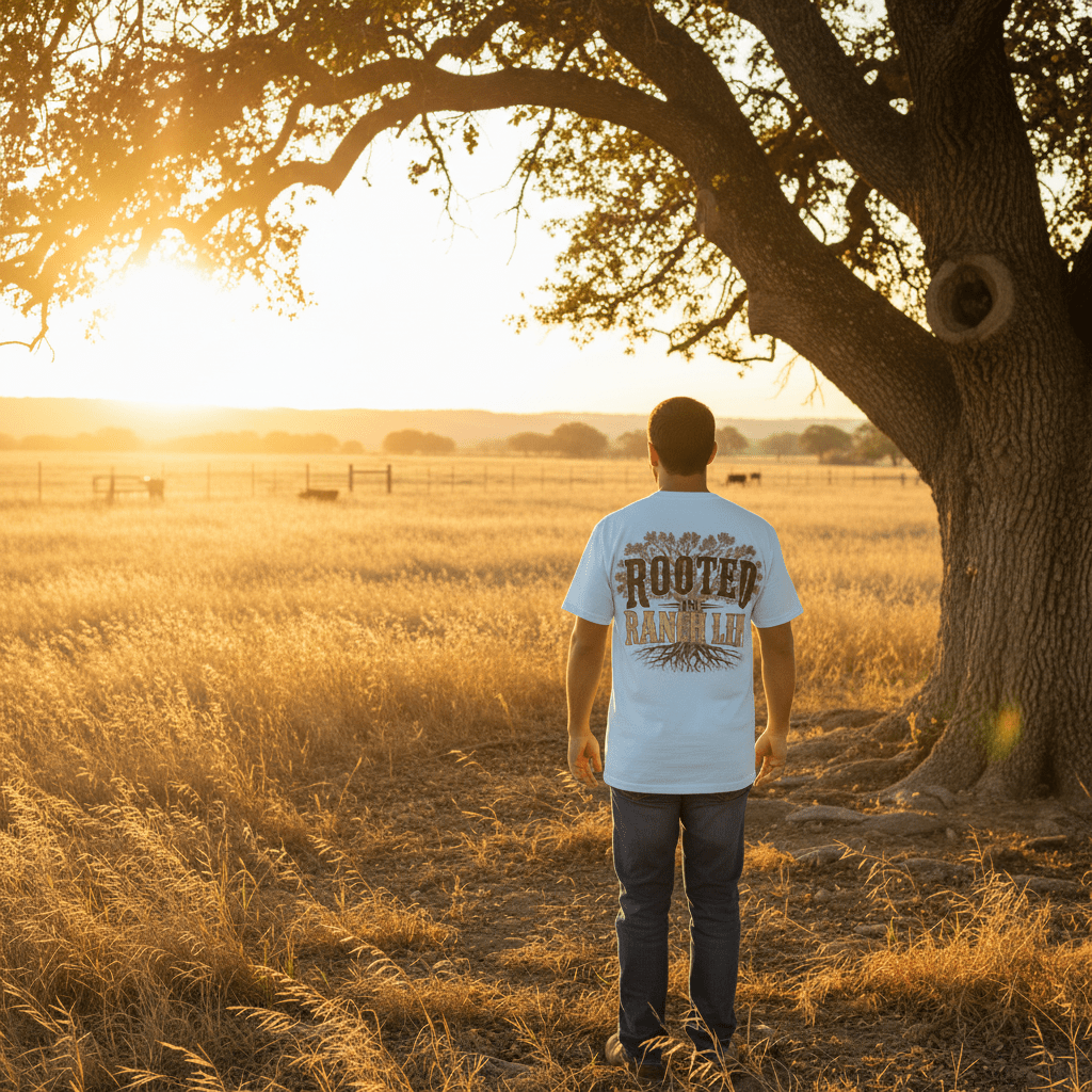 Rooted in Ranch Life Front/Back T-Shirt - Just Us Flynn’s