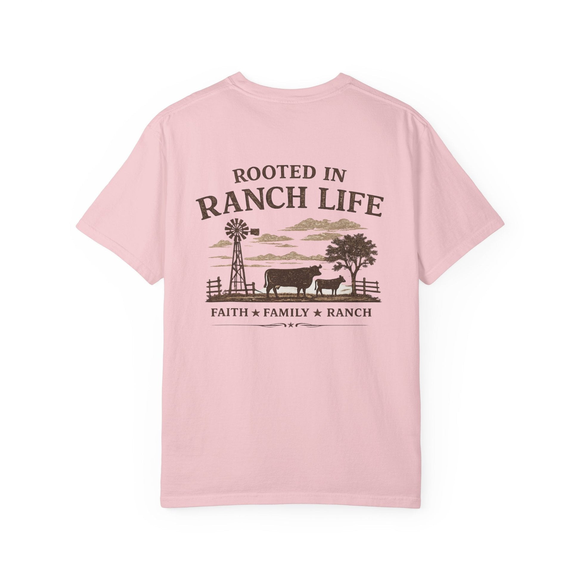 Rooted In Ranch Life Front/Back T-Shirt - Just Us Flynn’s