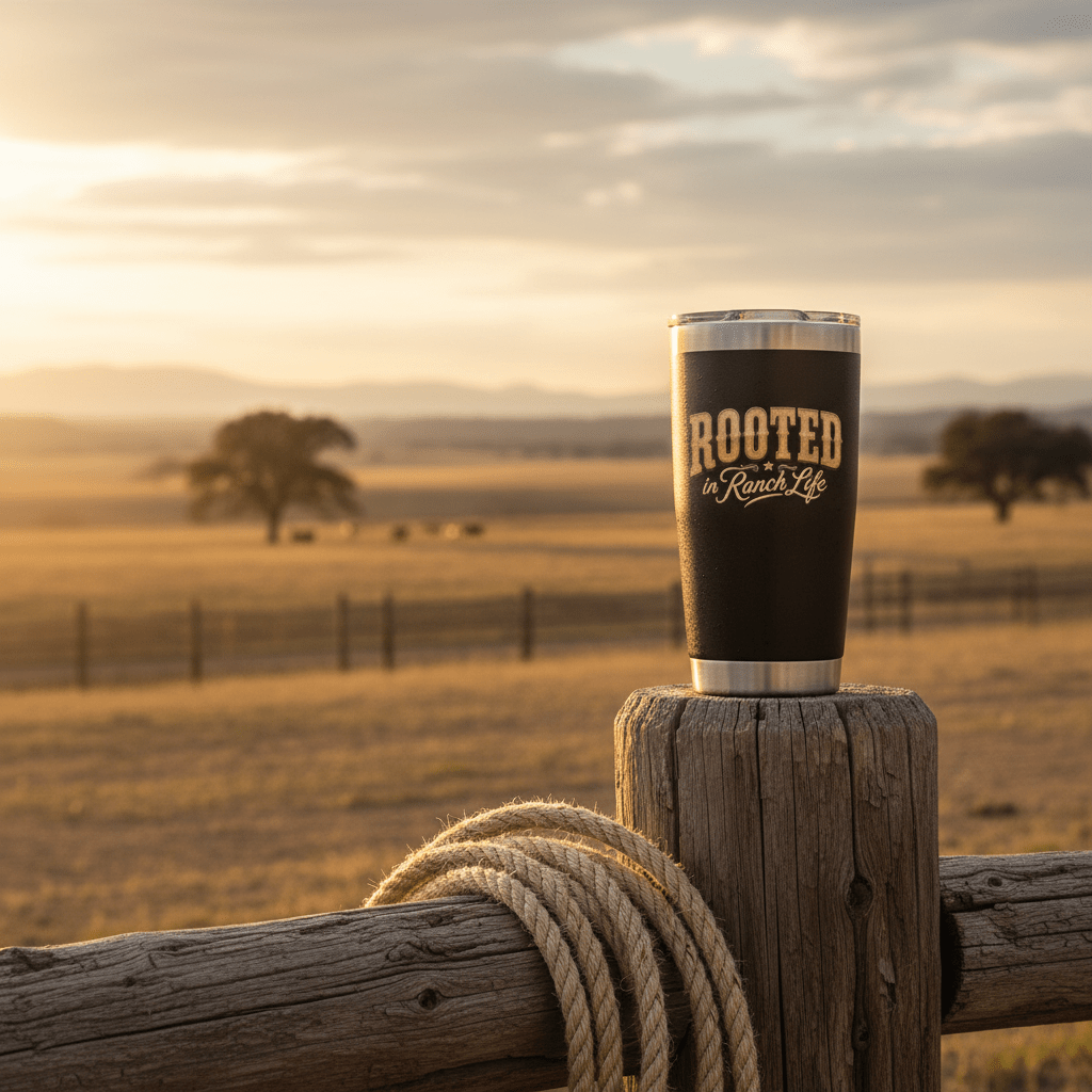 Rooted in Ranch Life Insulated Tumbler - Just Us Flynn’s