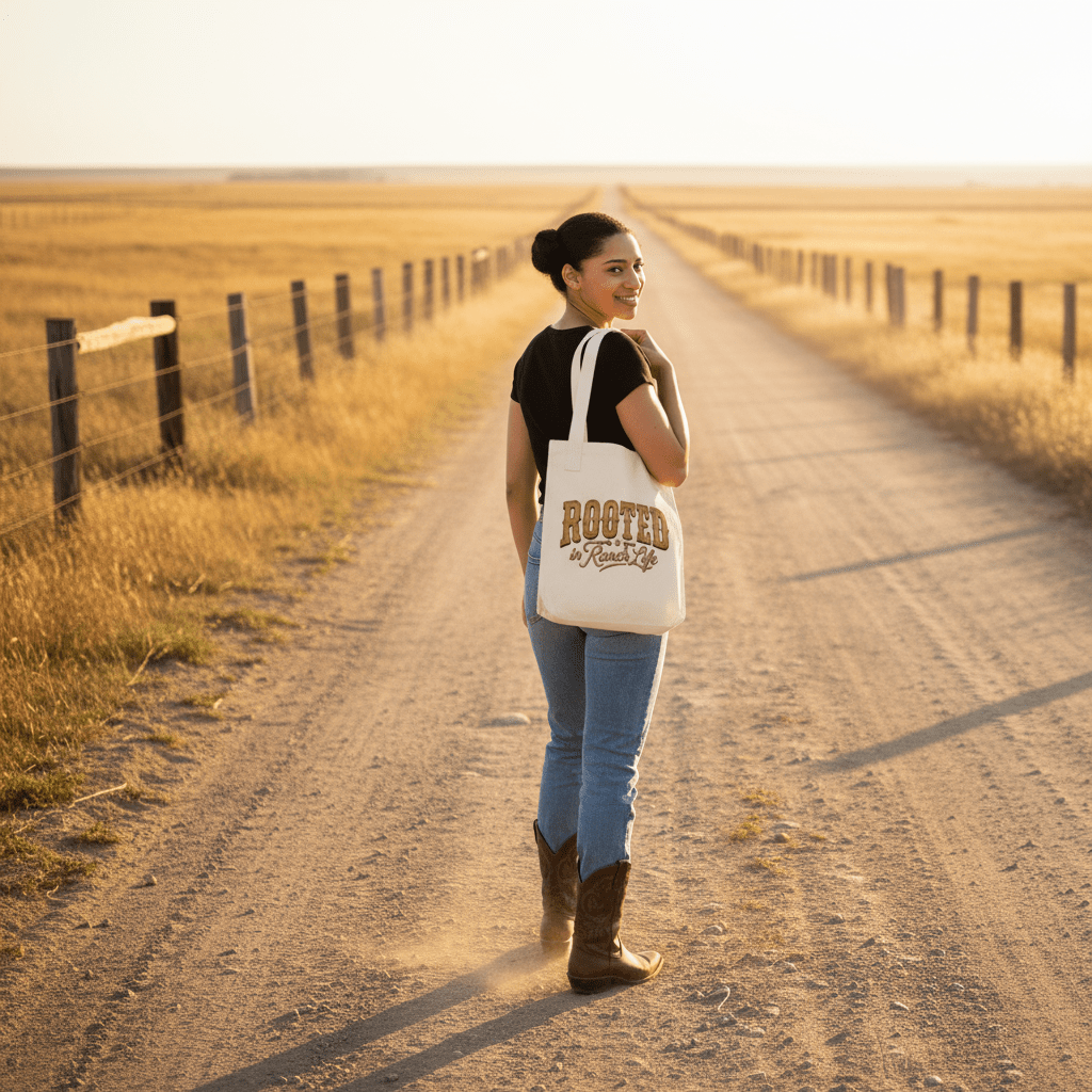 Rooted in Ranch Life Tote - Just Us Flynn’s