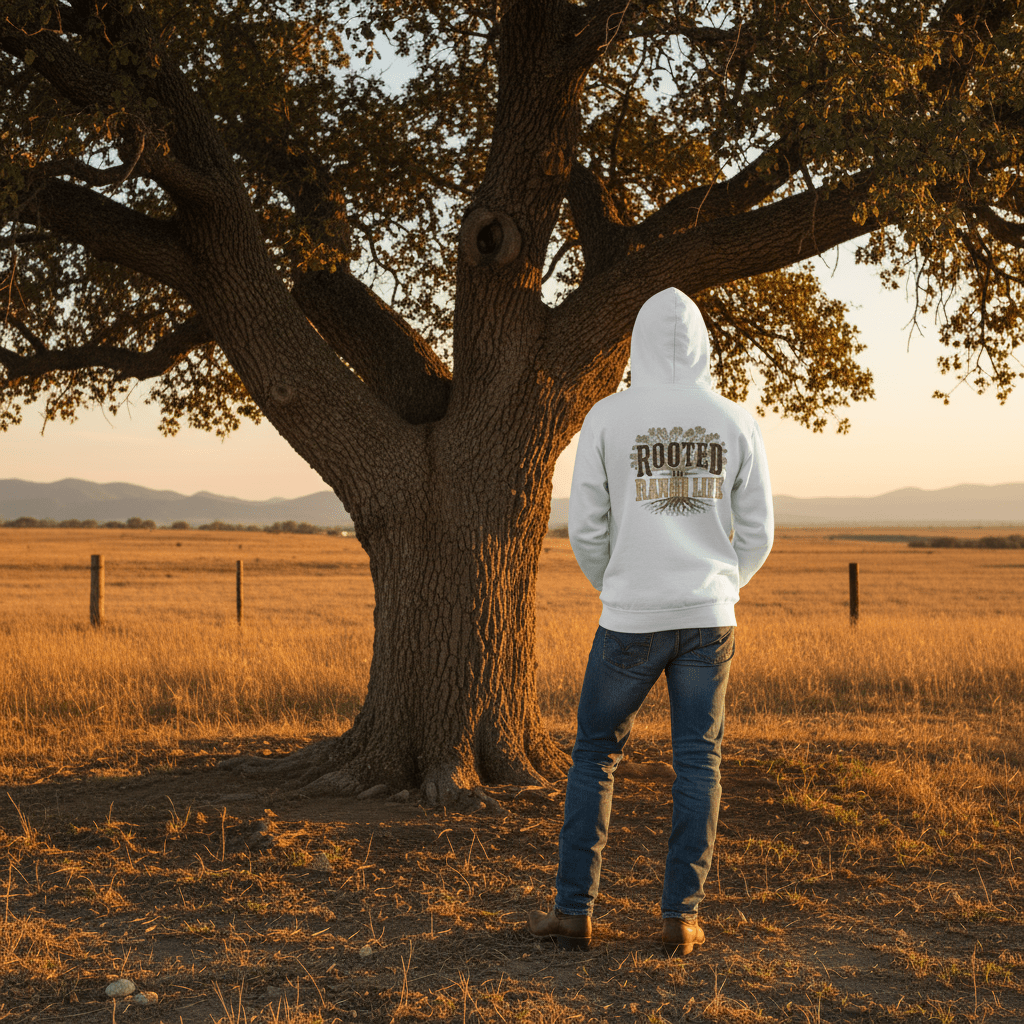 Rooted Ranch Life Hoodie Front/Back Hoodie - Just Us Flynn’s